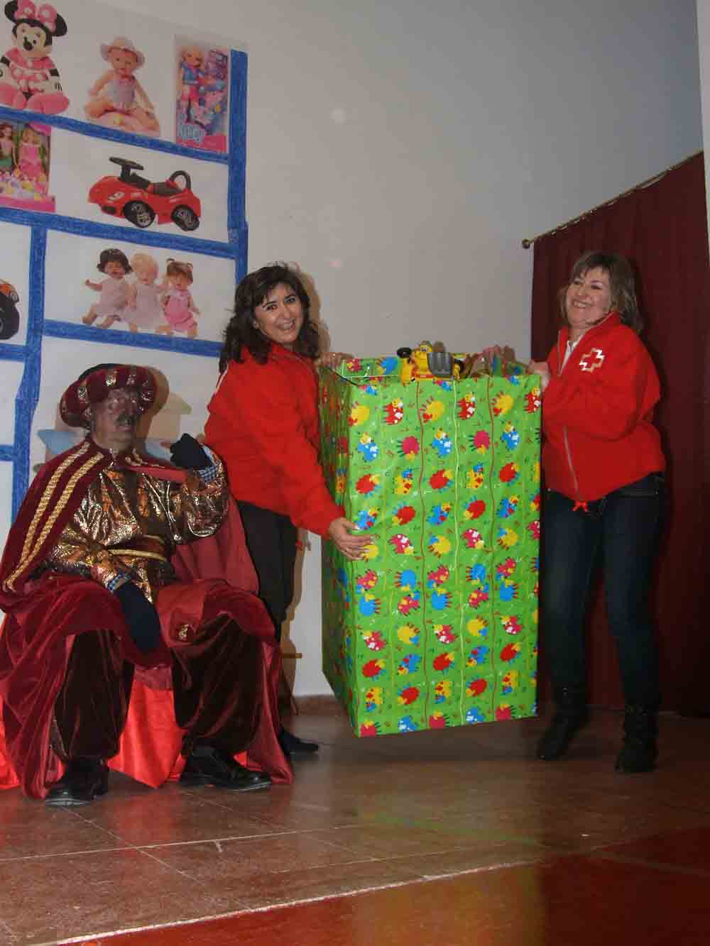 Recogida de alimentos y juguetes