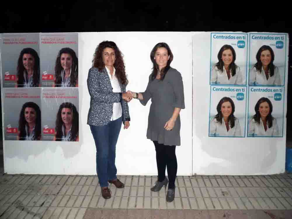 La pega de carteles da comienzo a la campa�a electoral