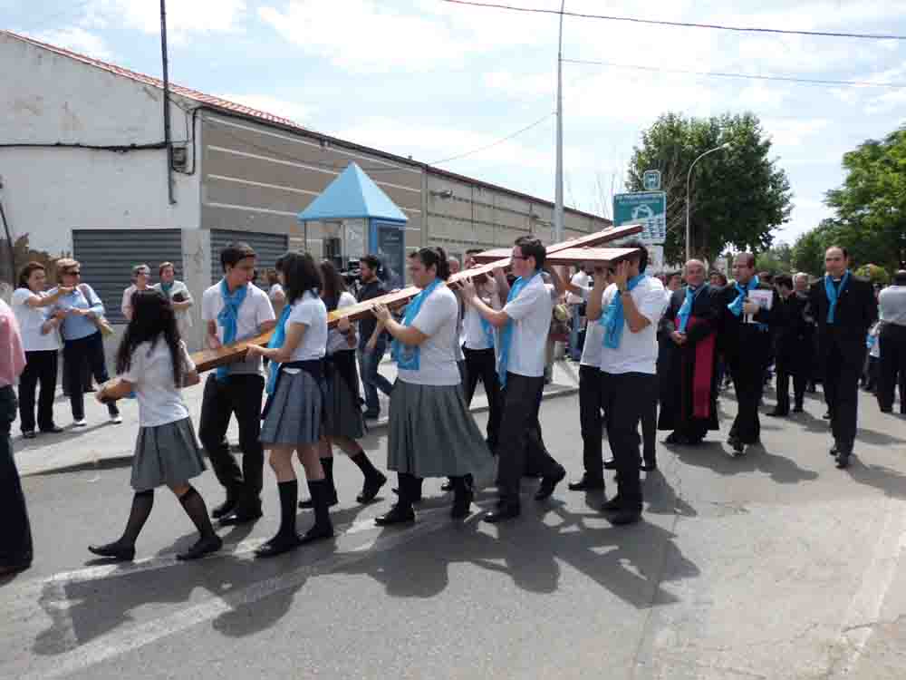 La Cruz de la Juventud recorre Pe�arroya