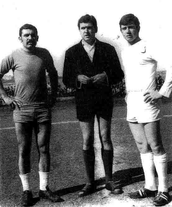 Pepe Pino, Manuel Quesada y Ram�rez capit�n del R. Madrid amateur