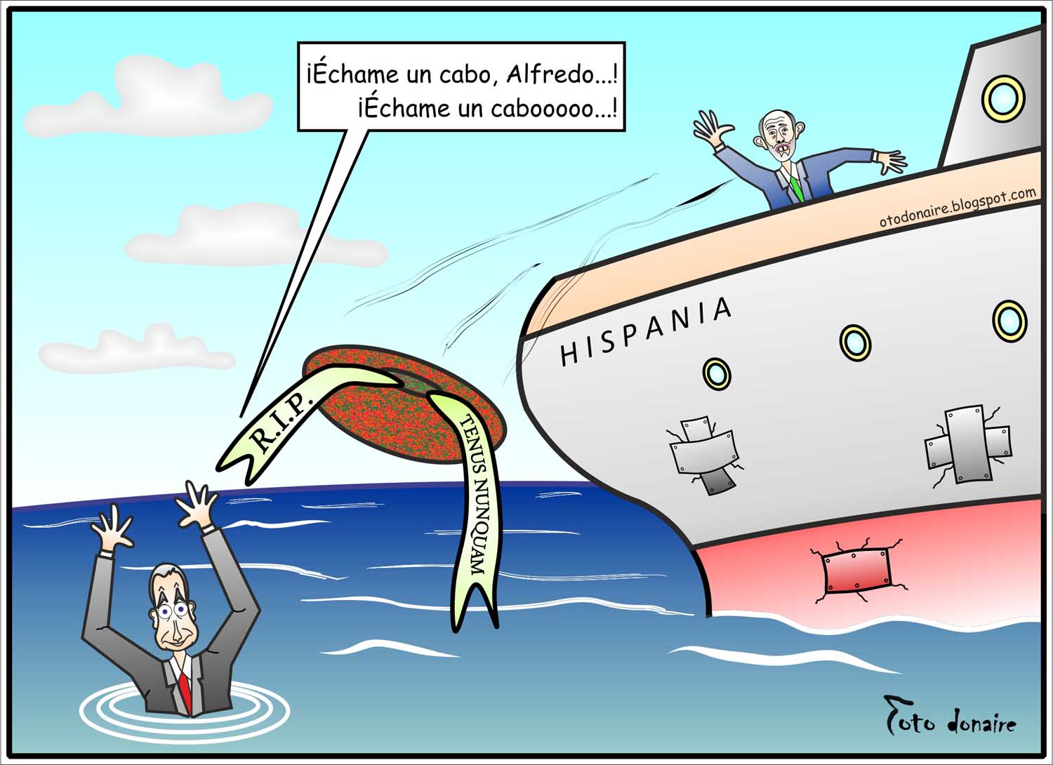 Vacaciones: ZP y Don Alfredo de crucero