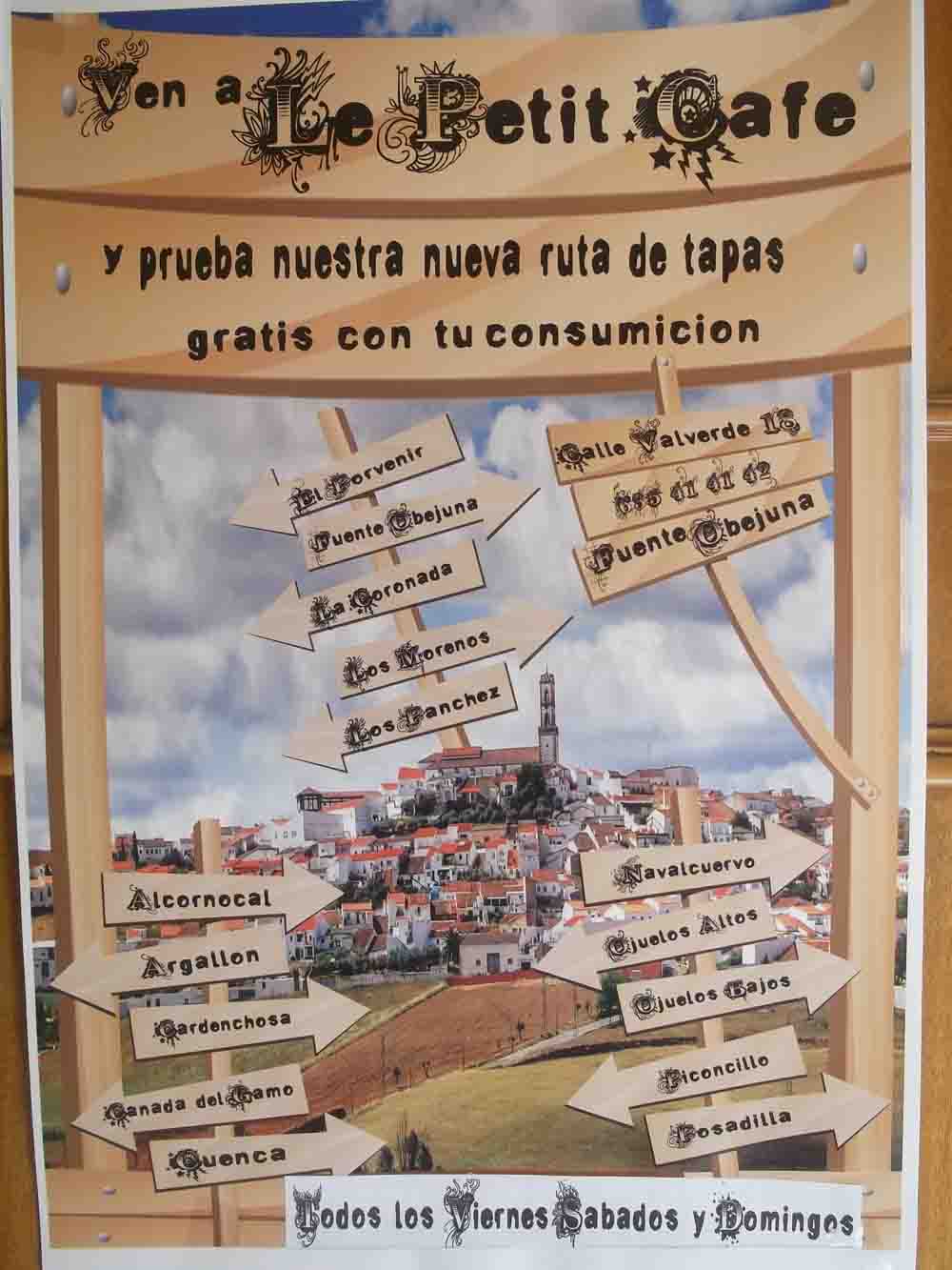 Ruta de la Tapa en pub `Le Petit Caf�`