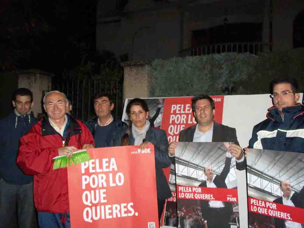 El PSOE en la Plaza Sta. B�rbara