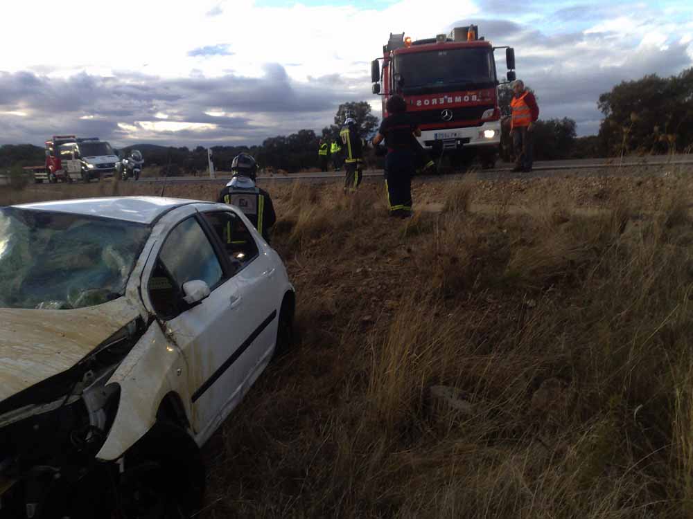 Salida de v�a en la A-430