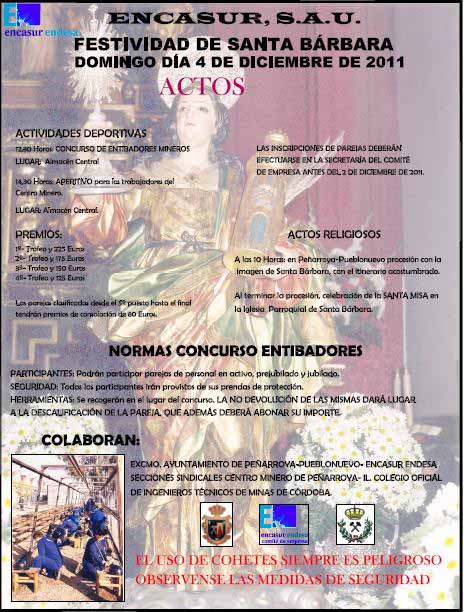 Encasur, festividad de Santa Brbara