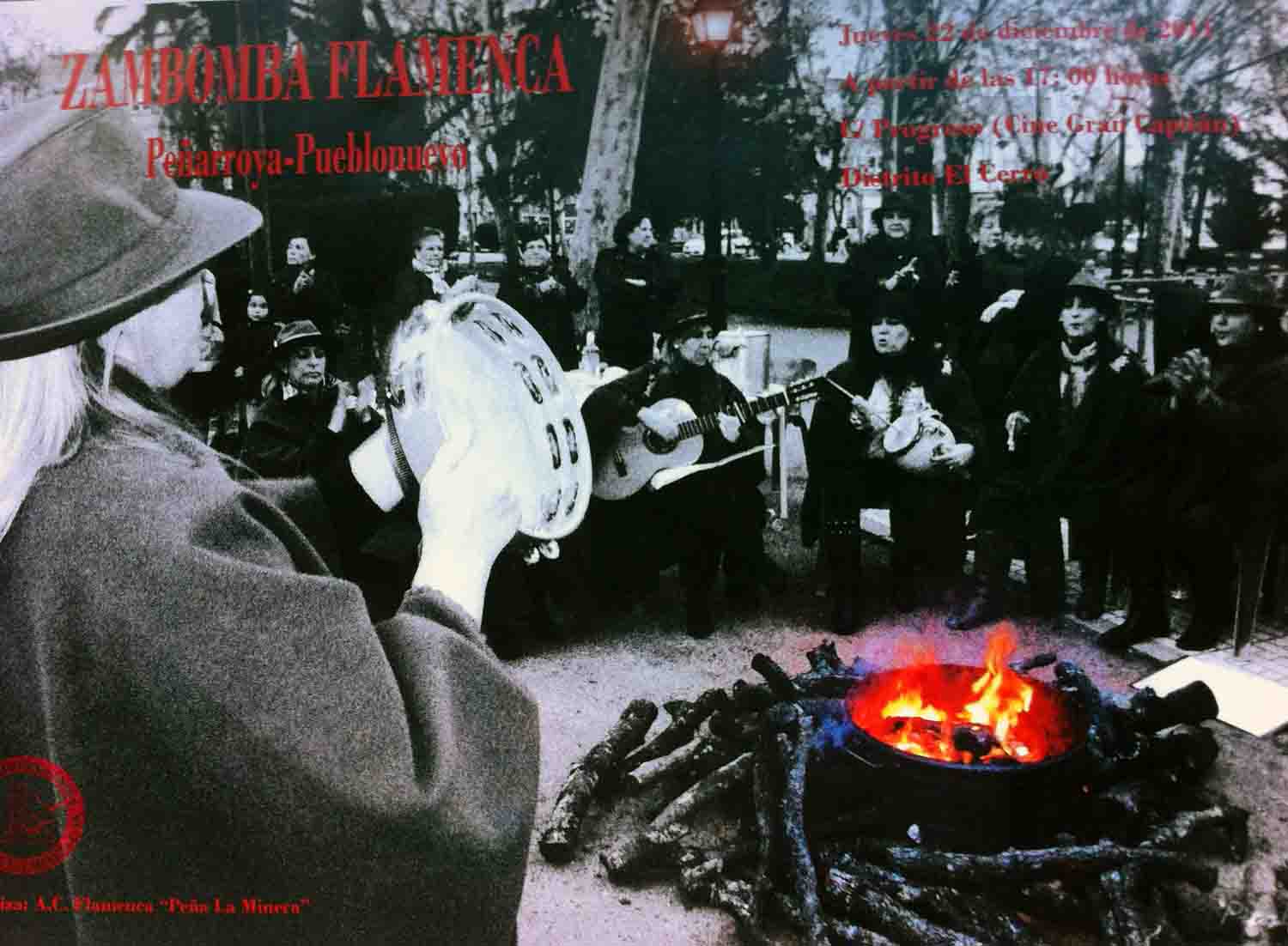 Zambomba flamenca en Pe�arroya