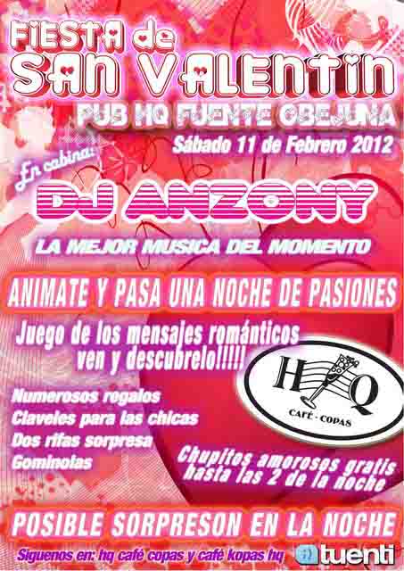      Fiesta de San Valent�n en Pub �HQ� 