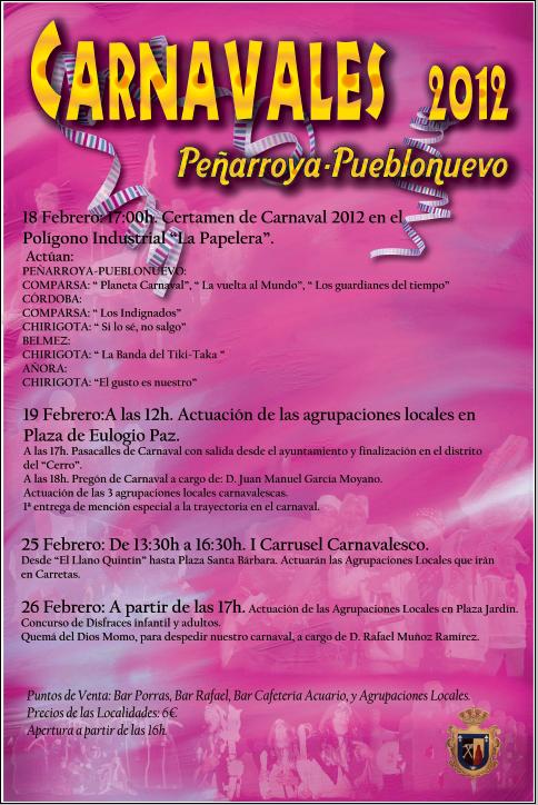 Cartel Carnaval 2.012