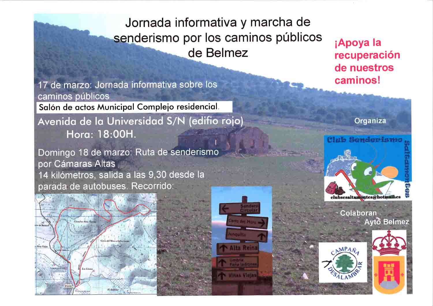 Senderismo por los caminos p�blicos de Belmez