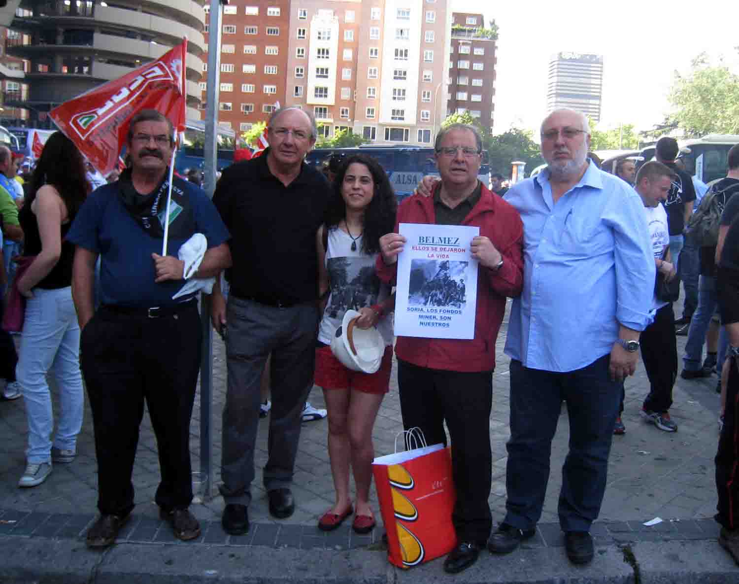 Protesta de mineros en Madrid