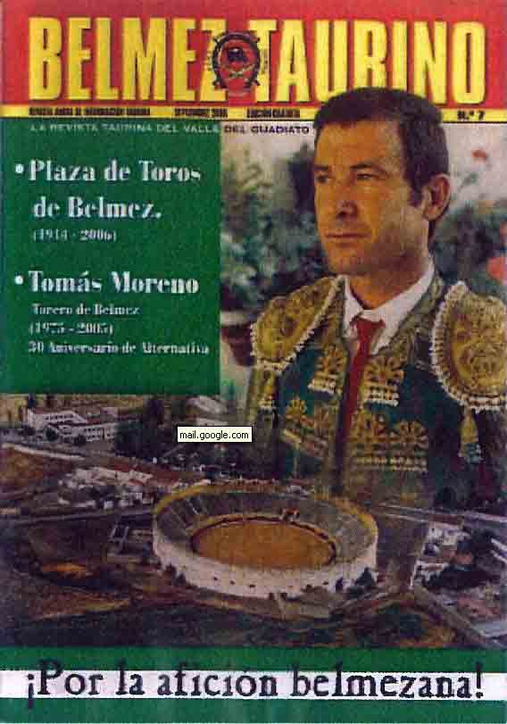Fernando sac� una  revista  taurina para Belmez