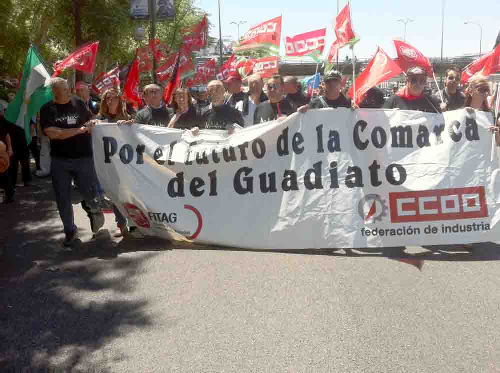 El Guadiato presente en la manifestacin de Madrid