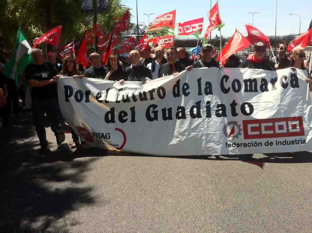El Guadiato presente en la manifestacin de Madrid