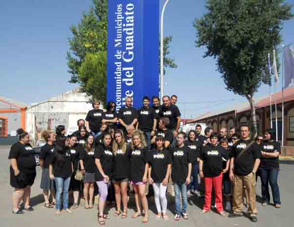 Los trabajadores de la Mancomunidad del Guadiato se manifiestan