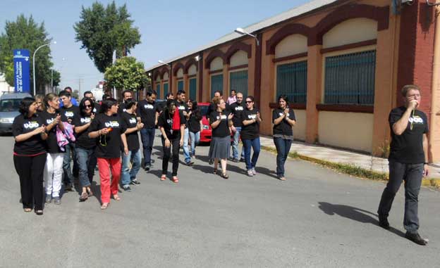 Los trabajadores de la Mancomunidad del Guadiato se manifiestan