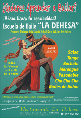 Disfruta del baile, invita a tu pareja