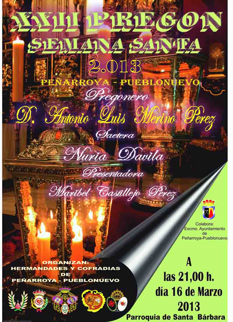 Cartel Pregn Semana Santa 2.013