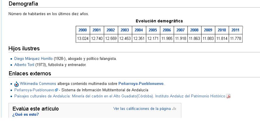 Pe�arroya-Pueblonuevo en Wikipedia