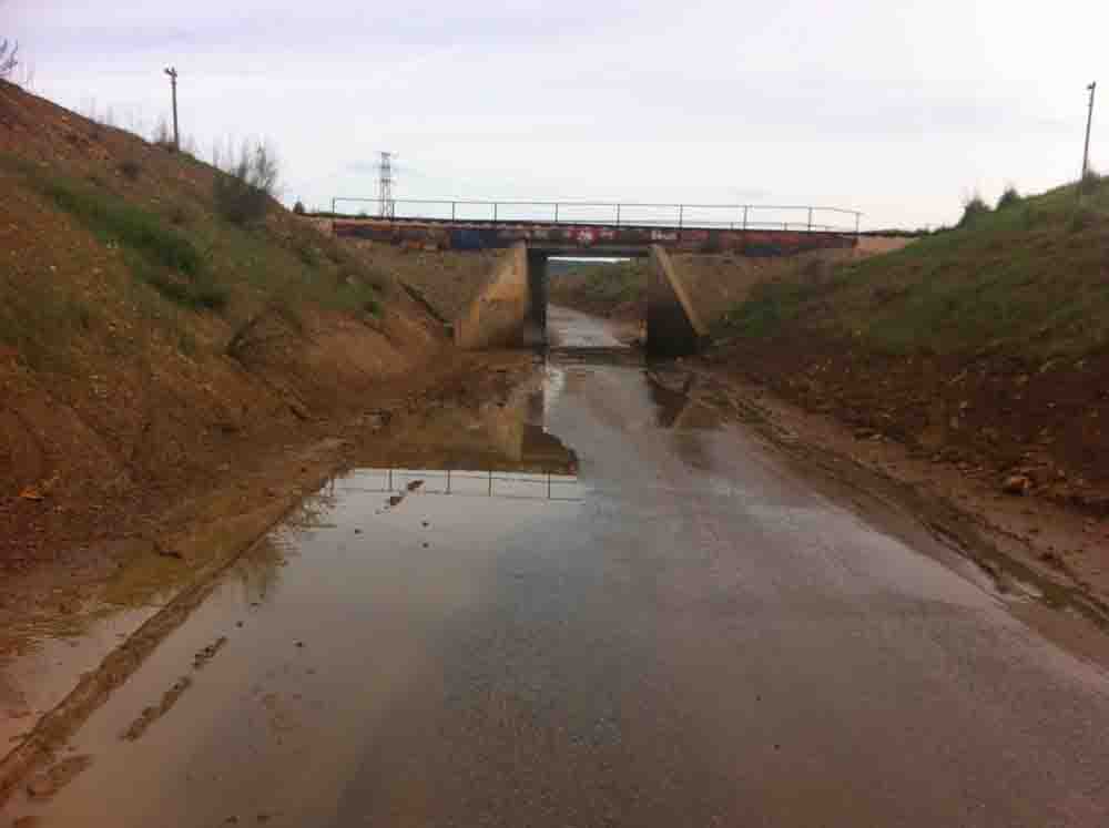 Lamentable estado de la carretera