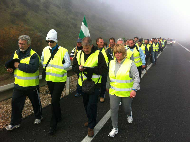 Segunda etapa de la marcha solidaria