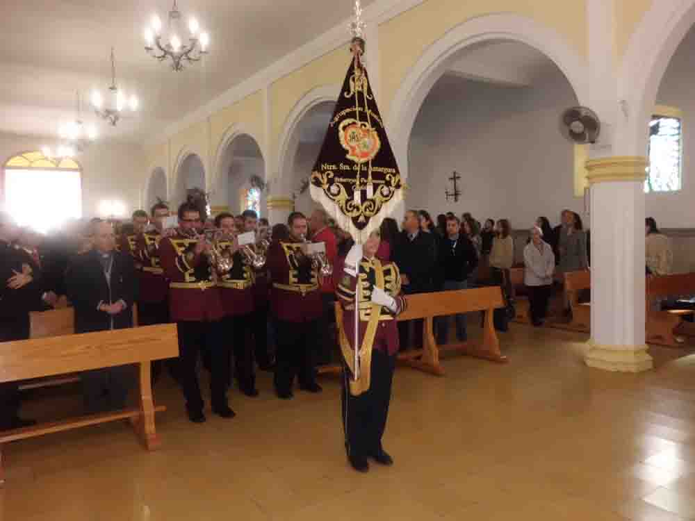 Bendicin del azulejo-retablo en San Miguel