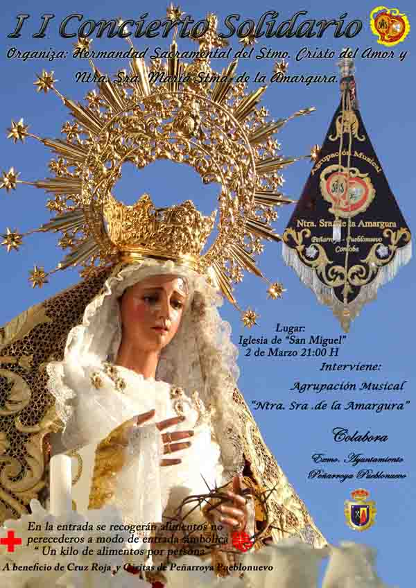 Cartel concierto solidario