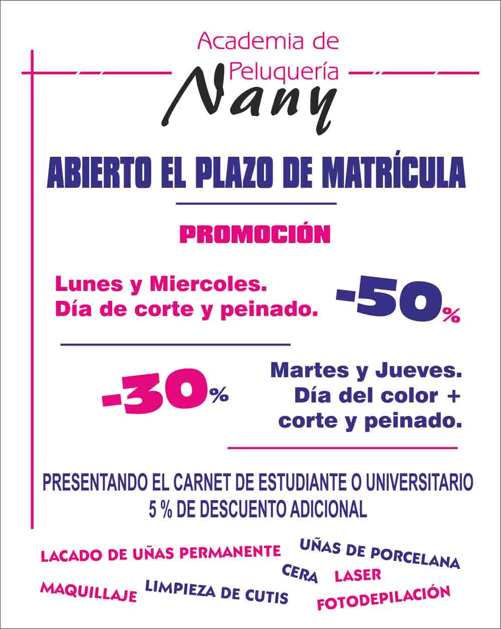 Academia de peluquera Nany