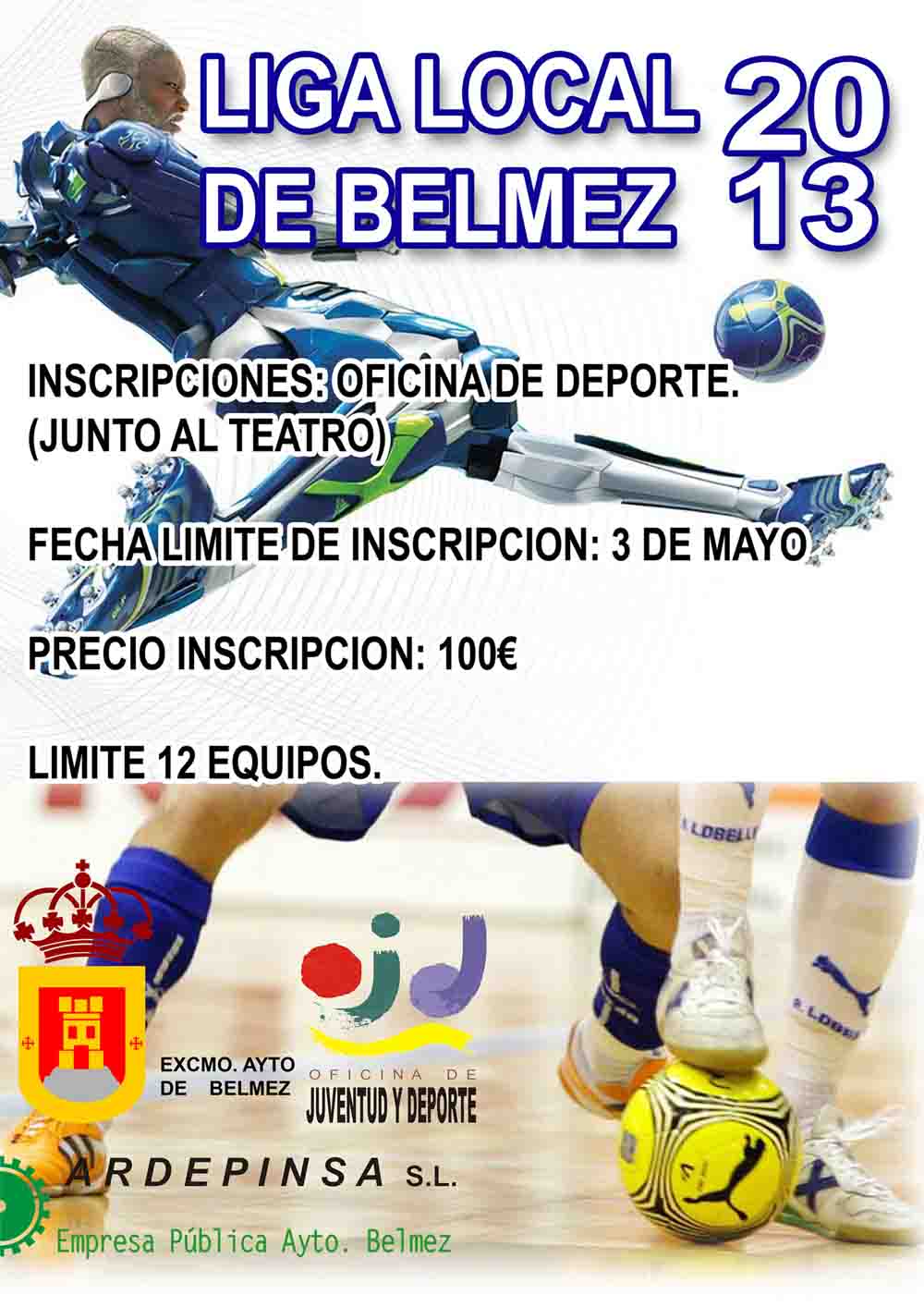 Liga local f�tbol sala 2.013