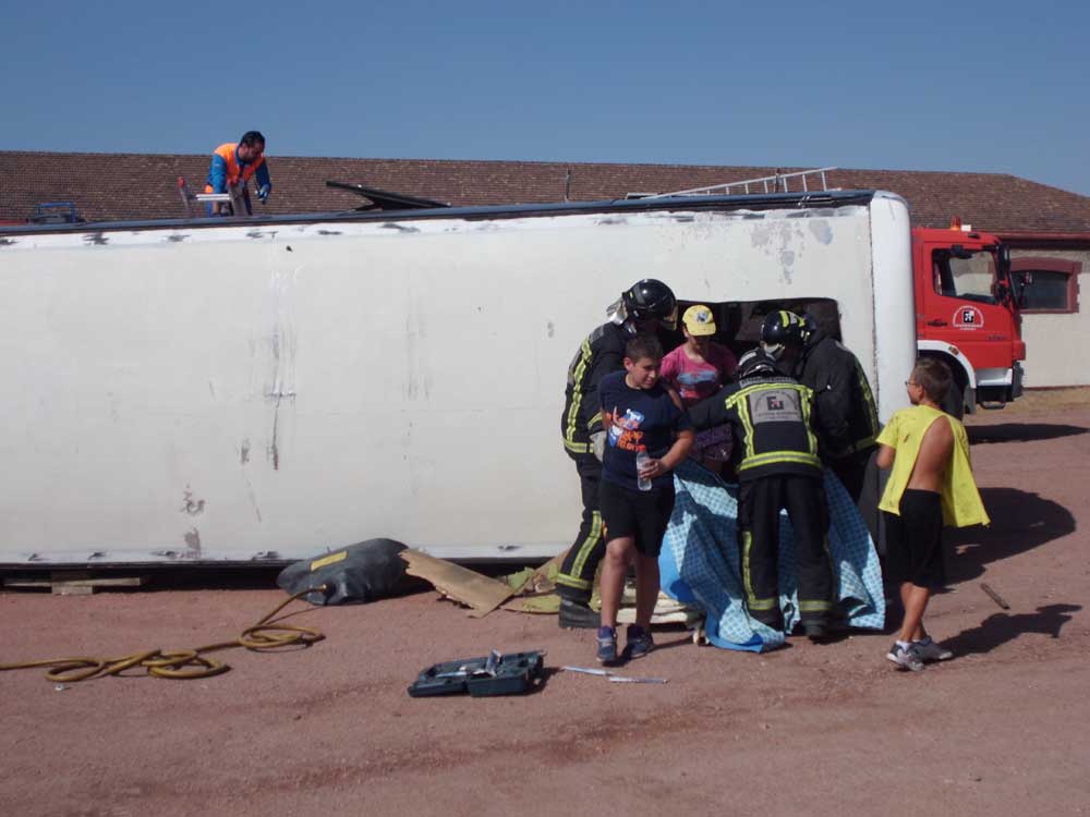 xito del simulacro de accidente en Pearroya 
