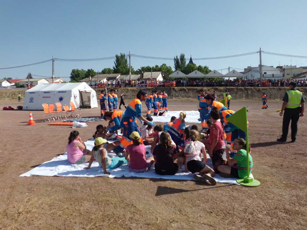 Simulacro de accidente en Pearroya 