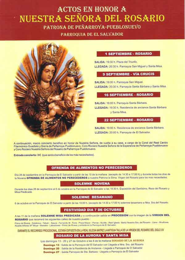 La Virgen del Rosario visitar la Parroquia de San Miguel