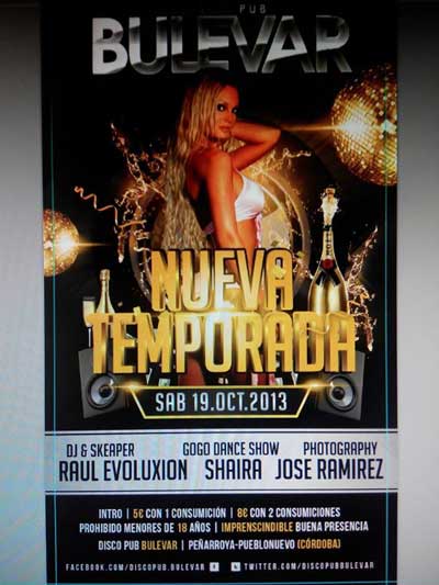 Pub Bulevar, bajo la direccin de Israel Snchez