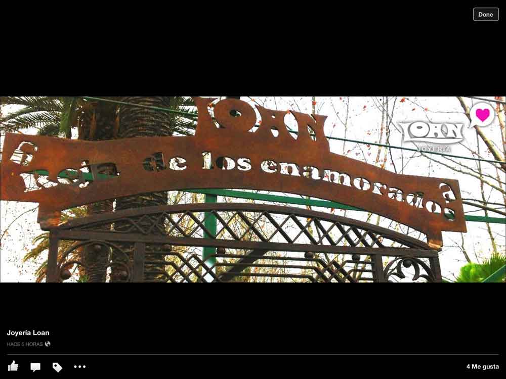 Reja de los enamorados de joyera Loan