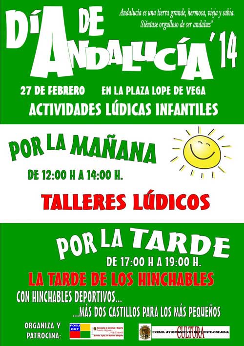Actividades para celebrar el D�a de Andaluc�a