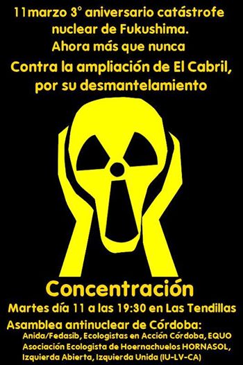 Manifiesto y convocatoria antinuclear