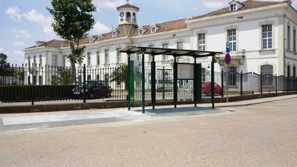 Marquesina  en la plaza de la Direccin