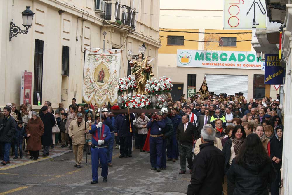 Festividad de Sta. Brbara, inicio de actividad procesional