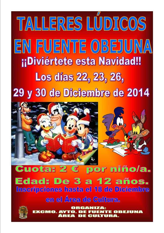 Talleres l�dicos navide�os en Fuente Obejuna