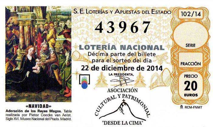 Pago participaciones premiadas Asociacin Desde la Cima